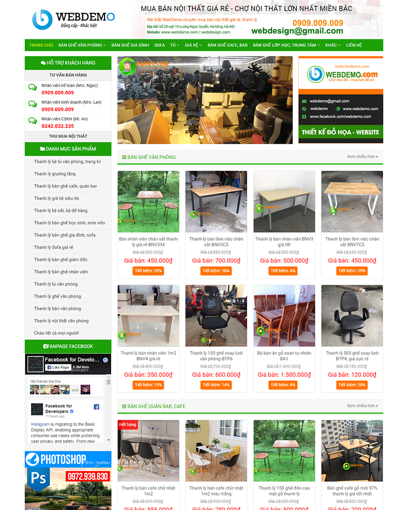 Mẫu Website nội thất 30 - Thiết kế web DakLak - Chuẩn SEO, Chuyên Nghiệp -  Công ty CoPa VN